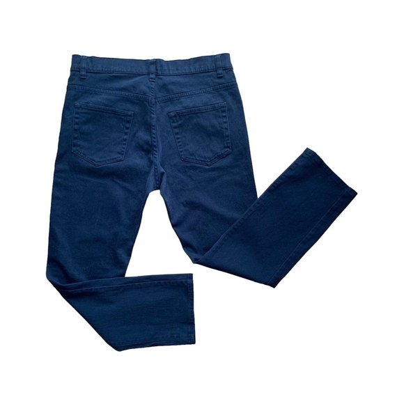 H&M Slim-Fit Cotton Pants | Size 31 | Navy - Picture 12 of 13